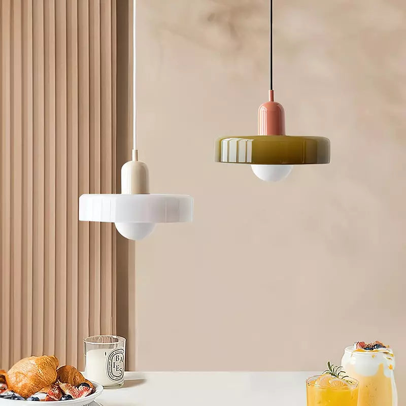 Kolorowa szklana lampa wisząca - BauLume | Karnz