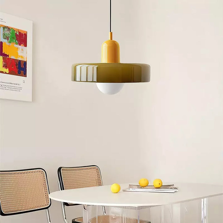 Kolorowa szklana lampa wisząca - BauLume | Karnz