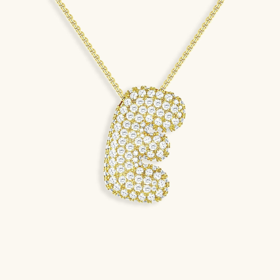 Naszyjnik z inicjałem Bubble-Diamant