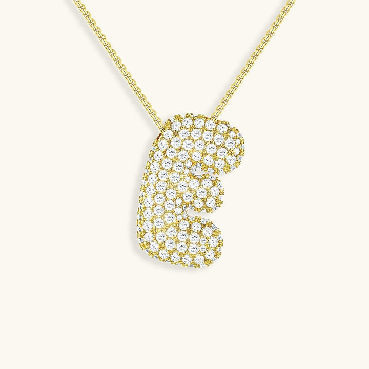Naszyjnik z inicjałem Bubble-Diamant