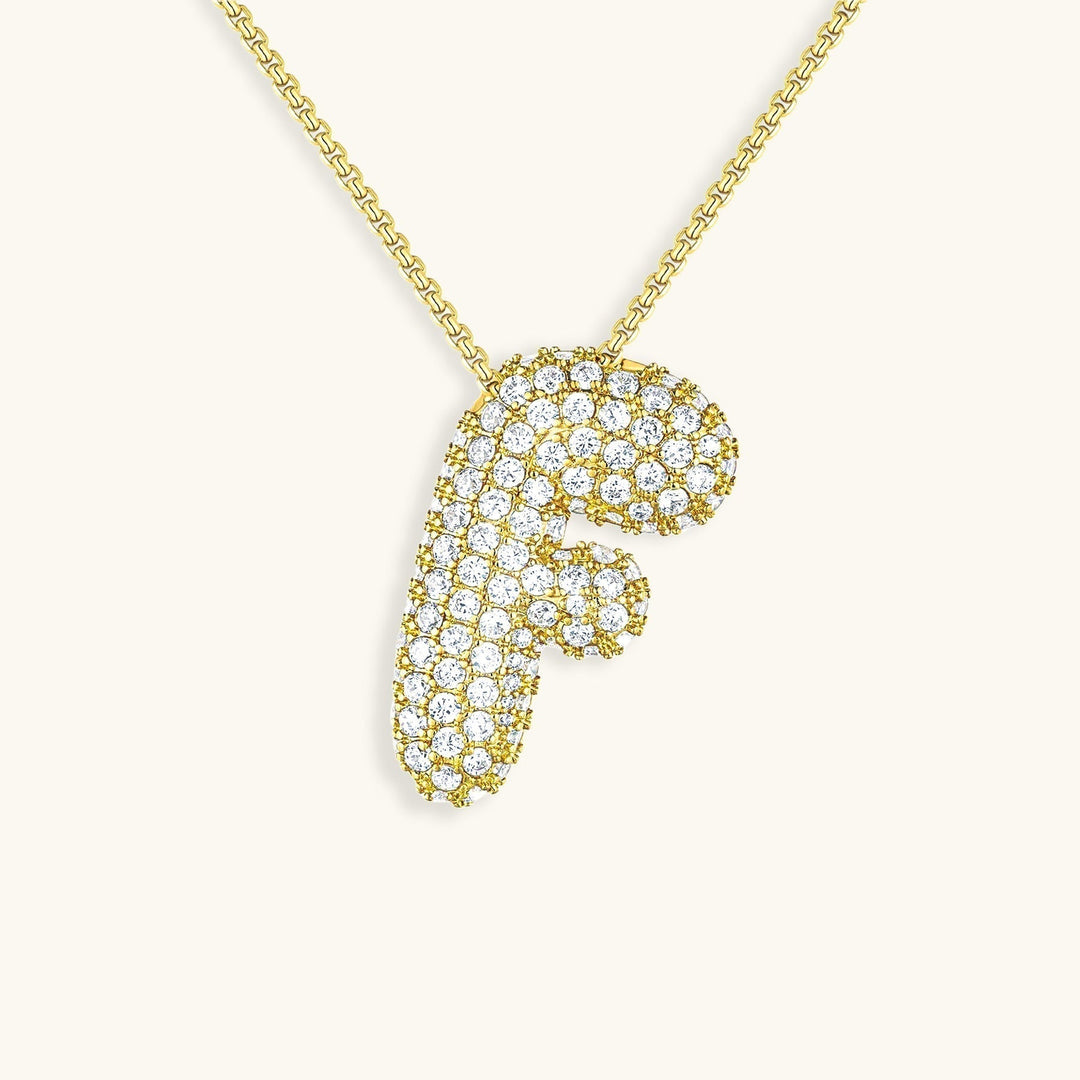 Naszyjnik z inicjałem Bubble-Diamant