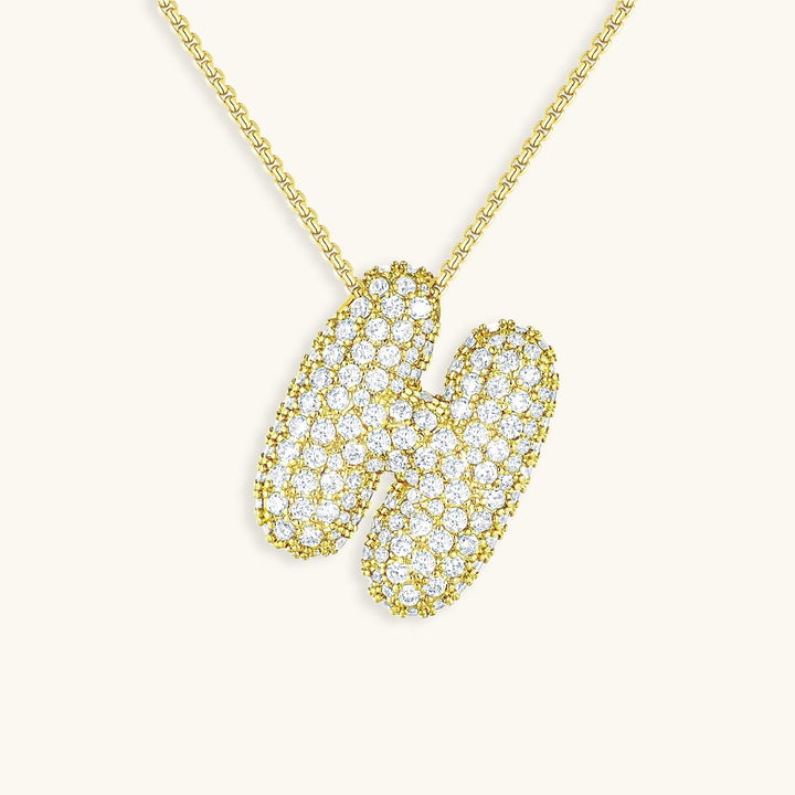 Naszyjnik z inicjałem Bubble-Diamant