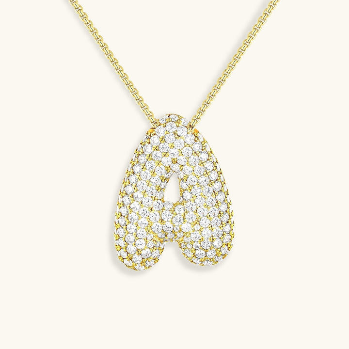 Naszyjnik z inicjałem Bubble-Diamant