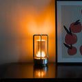 Elegancka kryształowa lampka stołowa