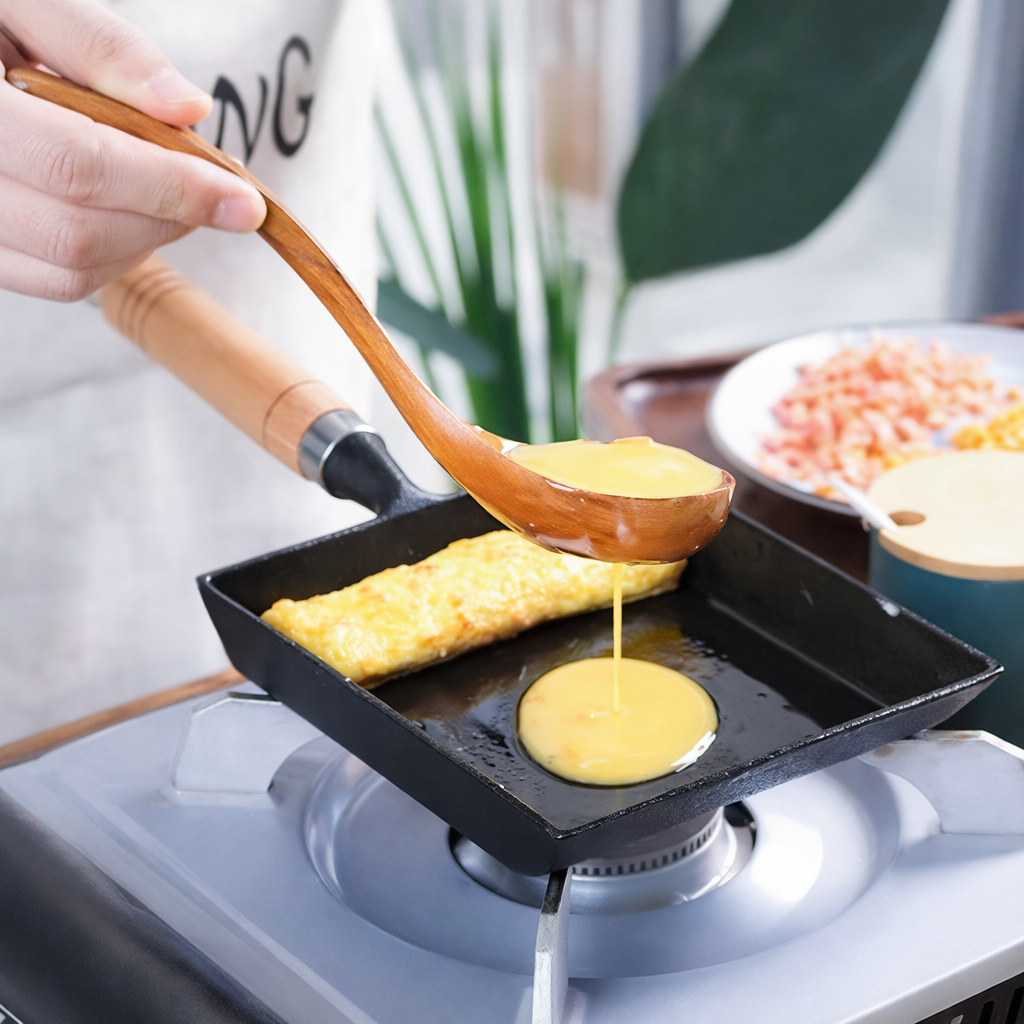 Japońska patelnia żeliwna do jajek na Tamagoyaki | Karnz