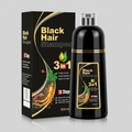 Karnz | Szampon do farbowania włosów czarnych | Formuła 3-w-1 Ayurveda: Farbowanie, Pielęgnacja i Czyszczenie | Naturalne pokrycie siwych włosów w 5 minut | Bez amoniaku i delikatny