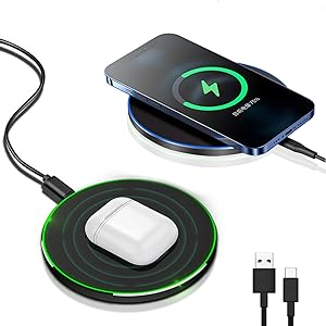 Karnz | 30W Szybka bezprzewodowa ładowarka | Premium kabel USB C MagSafe do ładowania dla Apple iPhone, Samsung i Android - Szybka bezprzewodowa ładowarka