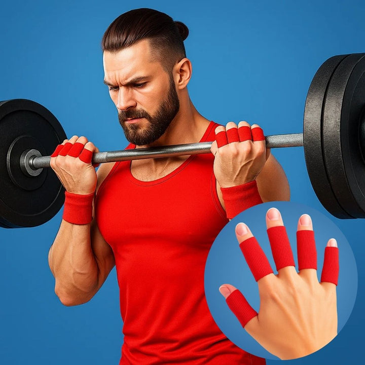 FlexiGuard | Osłony na palce – Zapobieganie kontuzjom – Oddychająca i wygodna forma – Utrzymuje kontuzje i opatrunki na miejscu – Sportowy i codzienny komfort Karnz