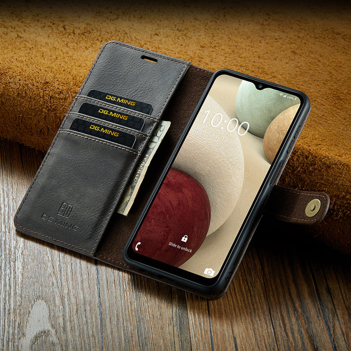 Etui 2-w-1 z odpinanym pokrywą ze skóry dla Samsung Galaxy