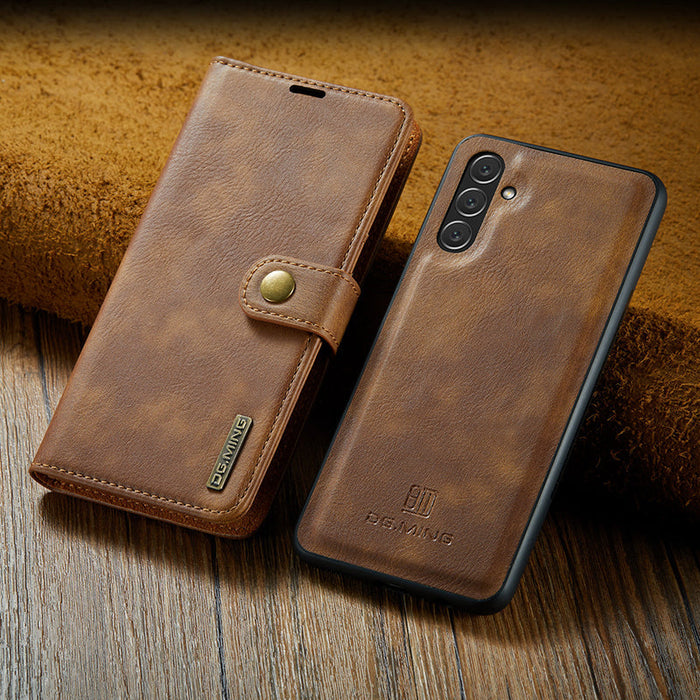 Etui 2-w-1 z odpinanym pokrywą ze skóry dla Samsung Galaxy