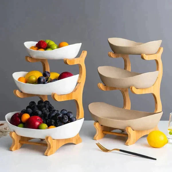 FruitStack | Kreatywna miska na owoce z 3 poziomami