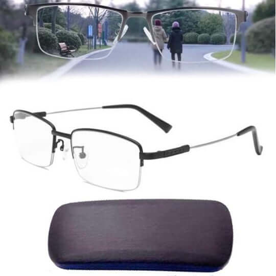 Sandsberg | Okulary progresywne VisionFlex | Inteligentne dopasowanie | Filtr niebieskiego światła i ochrona UV