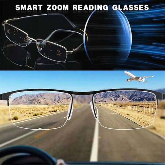 Sandsberg | Okulary progresywne VisionFlex | Inteligentne dopasowanie | Filtr niebieskiego światła i ochrona UV