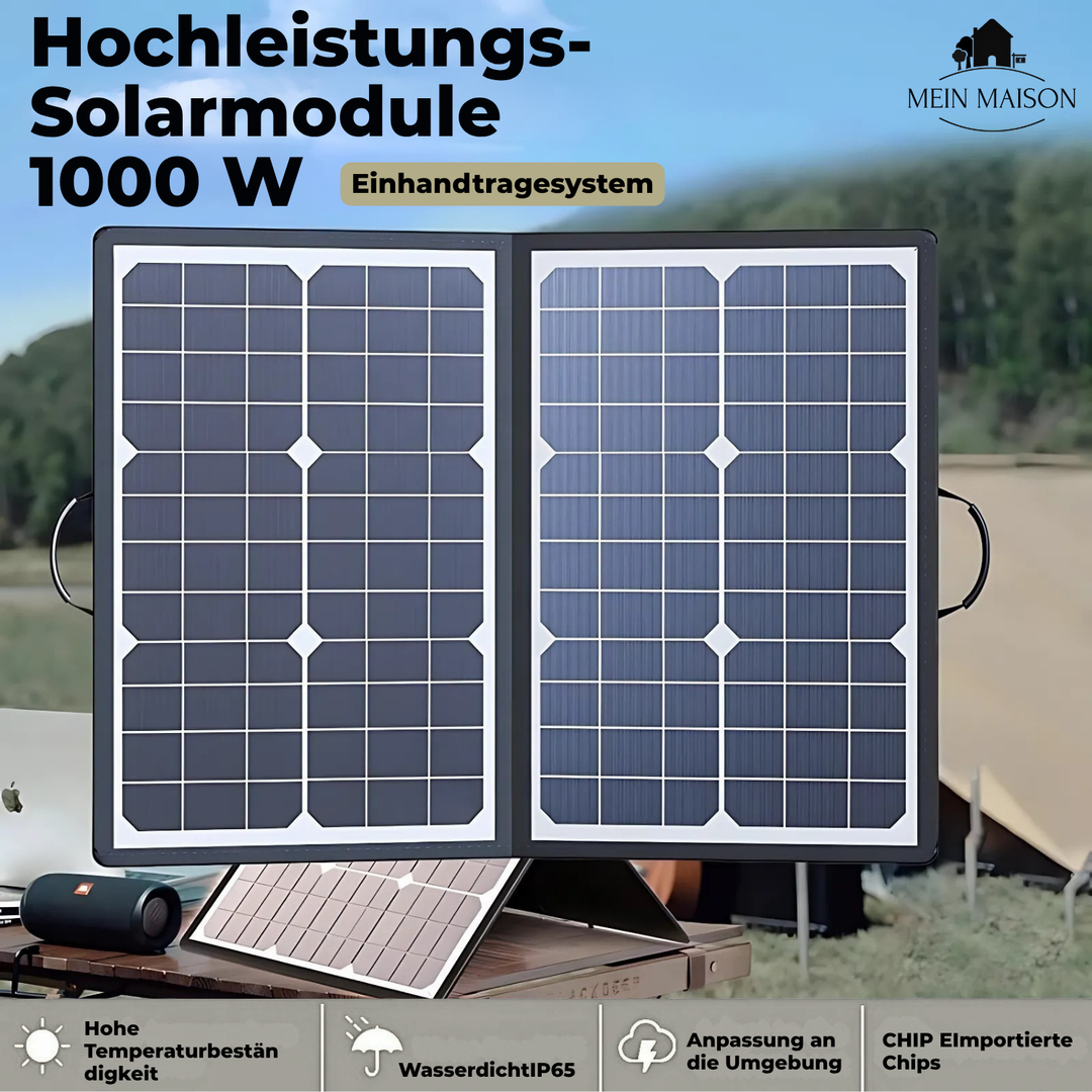 PowerFlex 40W Składany Panel Słoneczny – Przenośna Energia Słoneczna do Kempingu i Outdooru | Karnz
