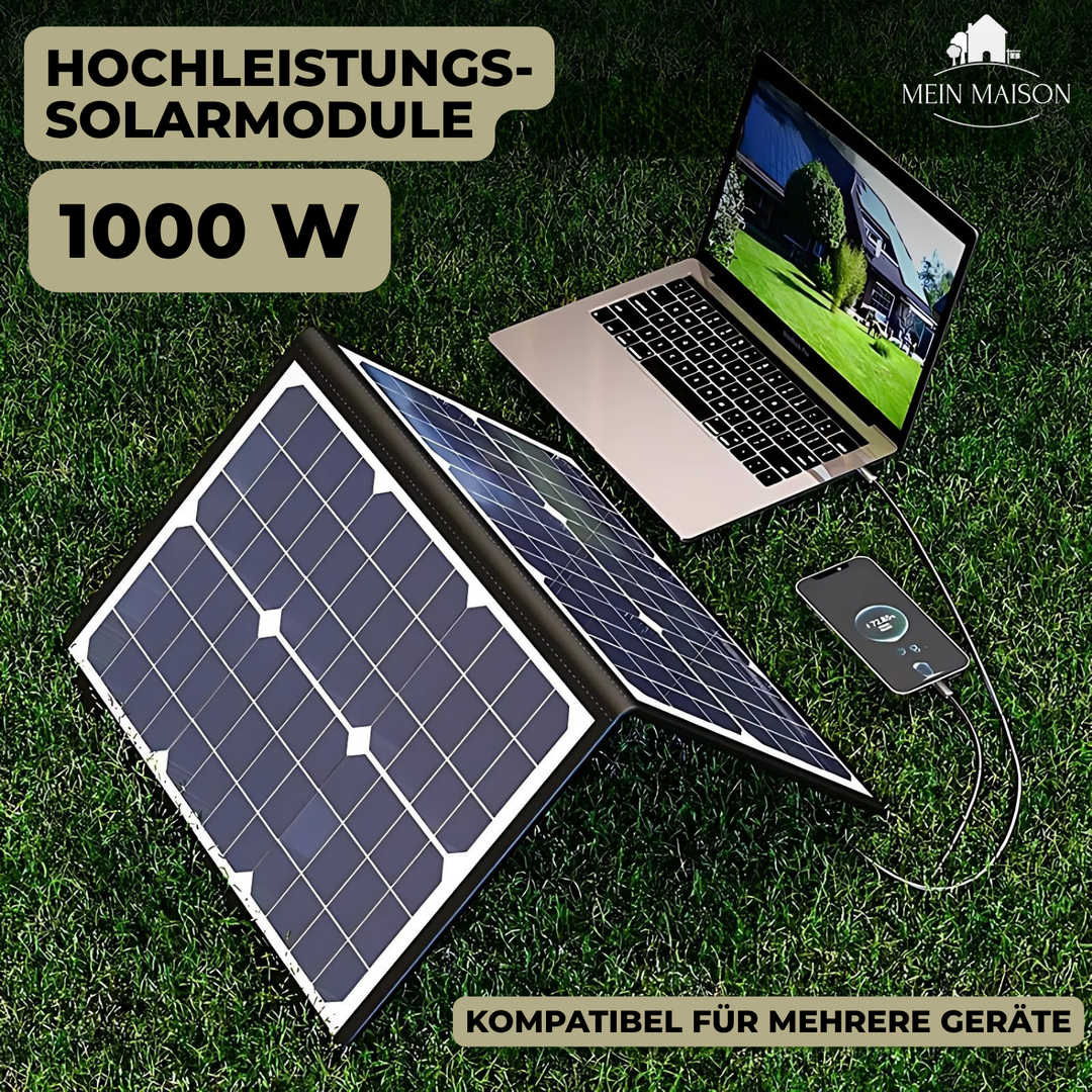 PowerFlex 40W Składany Panel Słoneczny – Przenośna Energia Słoneczna do Kempingu i Outdooru | Karnz