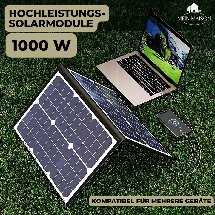 PowerFlex 40W Składany Panel Słoneczny – Przenośna Energia Słoneczna do Kempingu i Outdooru | Karnz