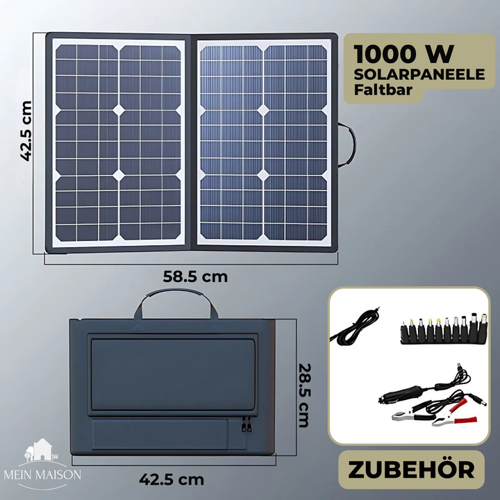 PowerFlex 40W Składany Panel Słoneczny – Przenośna Energia Słoneczna do Kempingu i Outdooru | Karnz