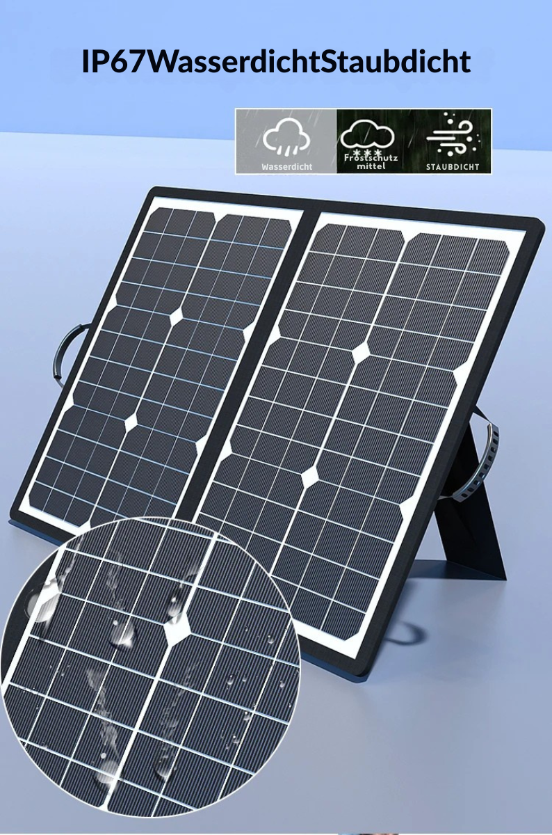 PowerFlex 40W Składany Panel Słoneczny – Przenośna Energia Słoneczna do Kempingu i Outdooru | Karnz
