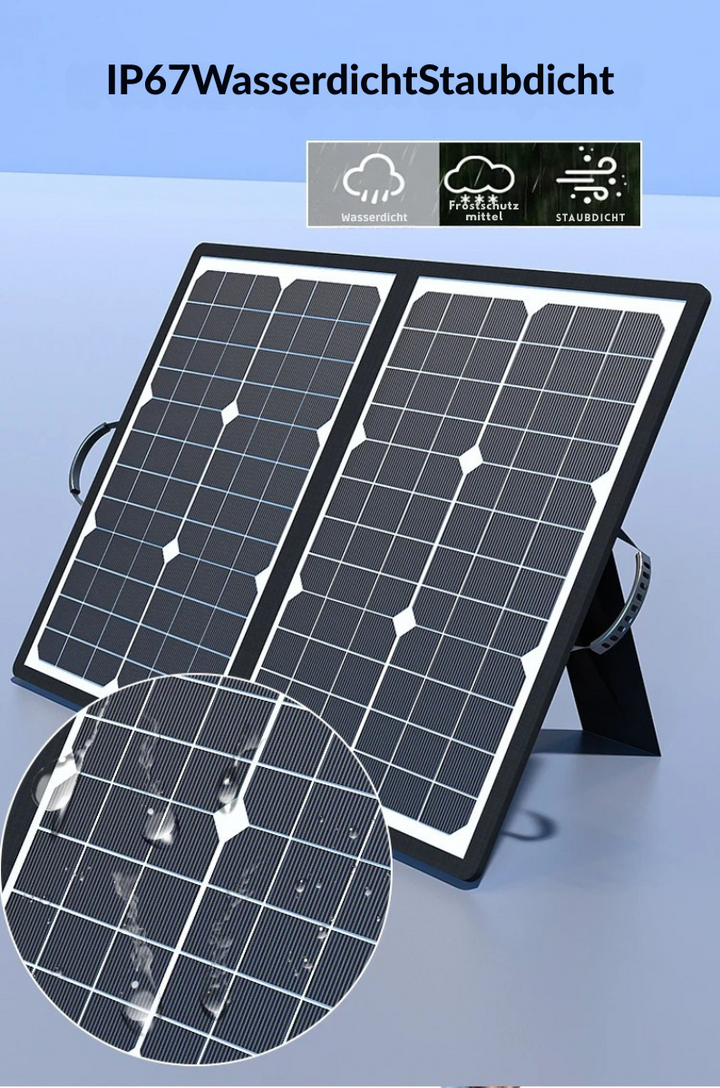 PowerFlex 40W Składany Panel Słoneczny – Przenośna Energia Słoneczna do Kempingu i Outdooru | Karnz
