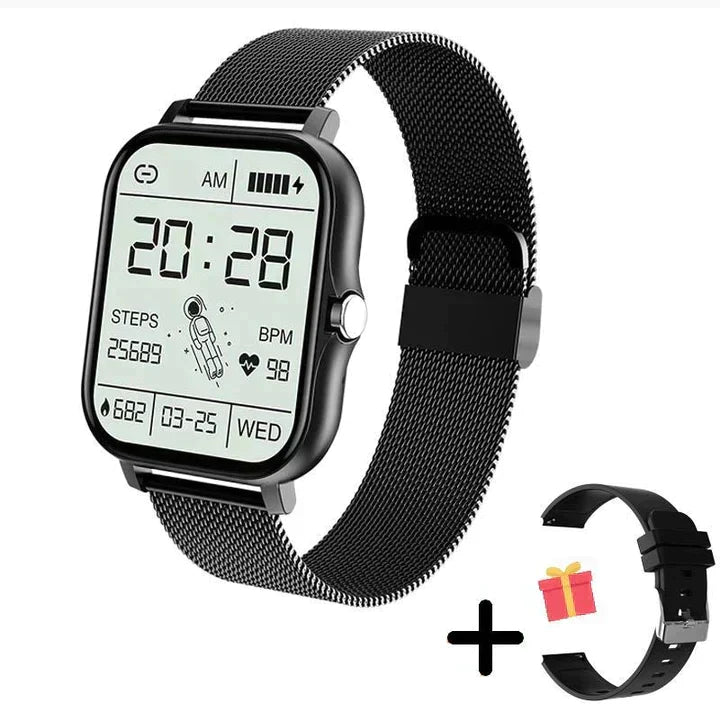 Smartwatch 1,83 cala – Zegarek fitness z funkcjami zdrowotnymi i funkcją połączeń Bluetooth