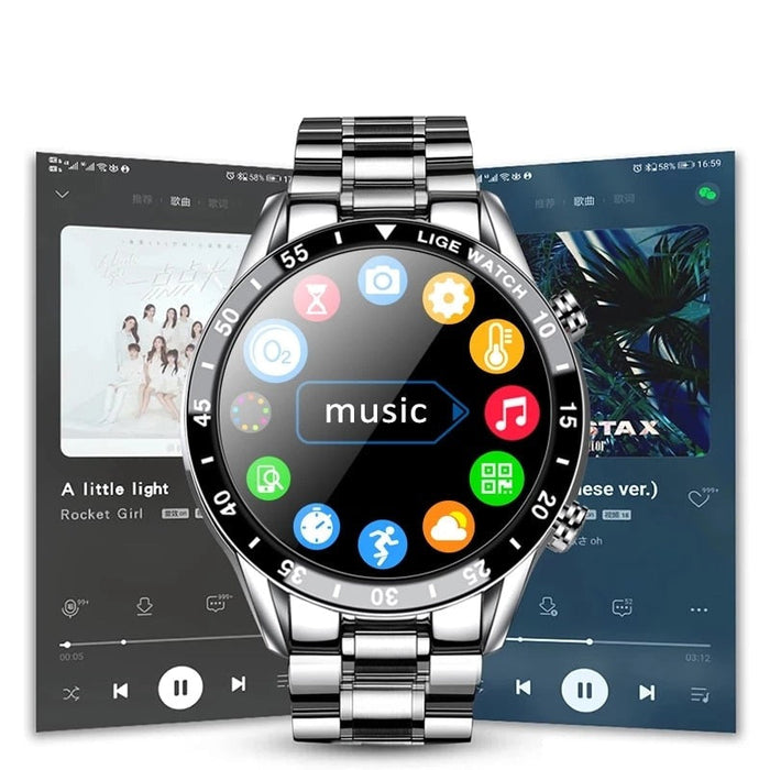 Karnz | Luksusowy SmartWatch 4G – Elegancki i połączony styl z połączeniami i łącznością