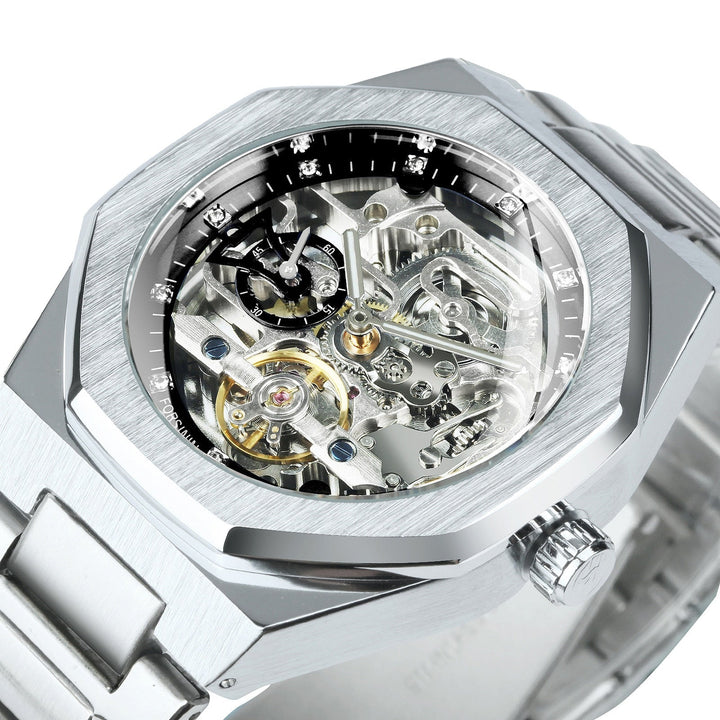 Karnz | Royale Skeleton Mechaniczny Zegarek Męski