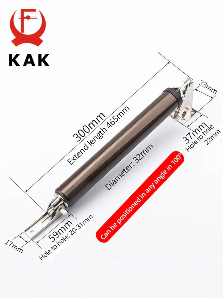 KAK Soft Closing Automatyczny Zamek Drzwiowy - 35KG Pneumatyczny, Regulowana Prędkość, Pozycjonowanie Zatrzasku, Ochronny Uchwyt