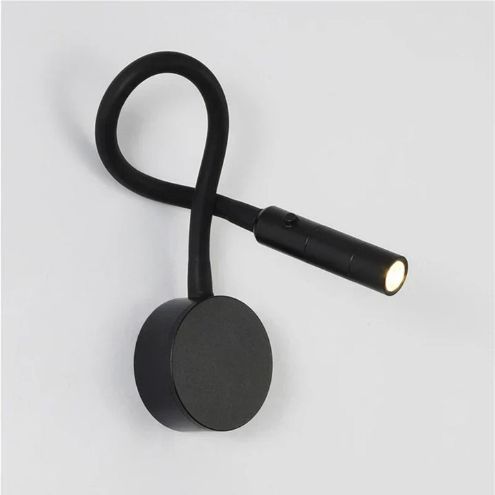 Karnz | Nowoczesna elastyczna lampa LED do czytania na ścianę z włącznikiem do sypialni i biura - 1W/3W