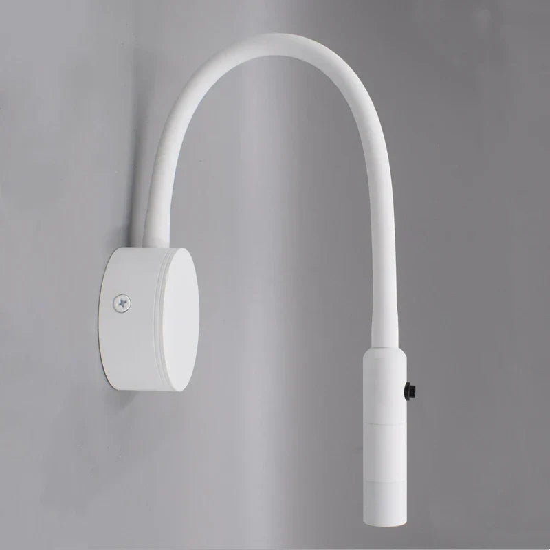 Karnz | Nowoczesna elastyczna lampa LED do czytania na ścianę z włącznikiem do sypialni i biura - 1W/3W