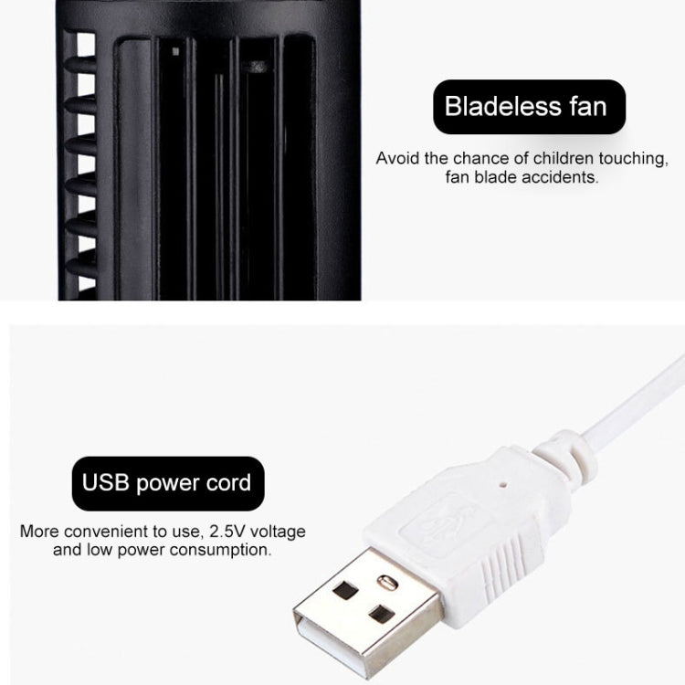 Wieża Typ USB Elektryczny Wentylator Bezłopatkowy Klimatyzator (Czarny) | Karnz