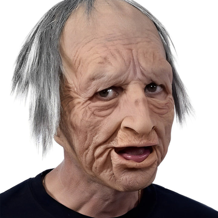 Realistyczna maska starca – maska lateksowa na Halloween i cosplay z ruchomą szczęką | Karnz