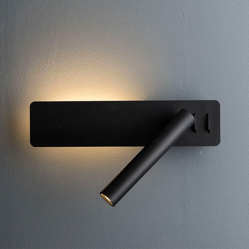 Sandsberg | Lampa LED do czytania na ścianę | Obrotowy ramie, ciepłe światło do czytania