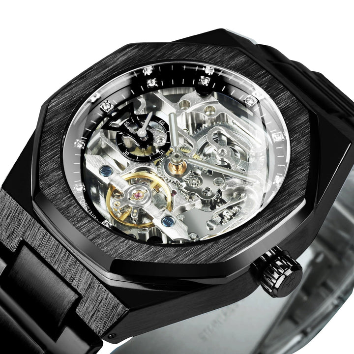 Karnz | Royale Skeleton Mechaniczny Zegarek Męski