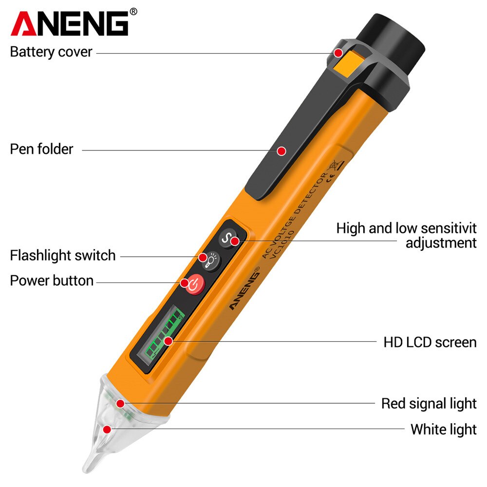 Cyfrowy tester napięcia AC DC ANENG VC1010