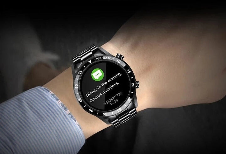Karnz | Luksusowy SmartWatch 4G – Elegancki i połączony styl z połączeniami i łącznością