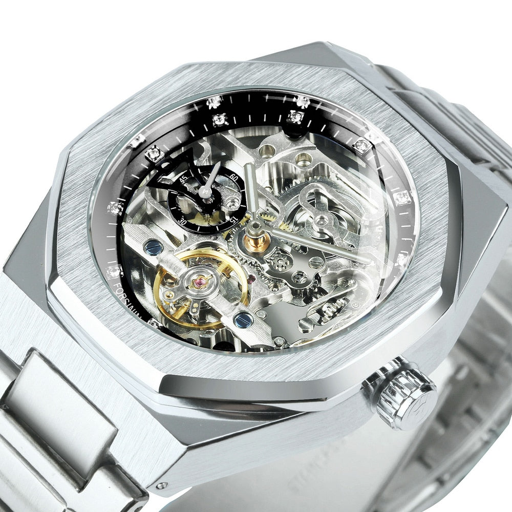 Karnz | Royale Skeleton Mechaniczny Zegarek Męski