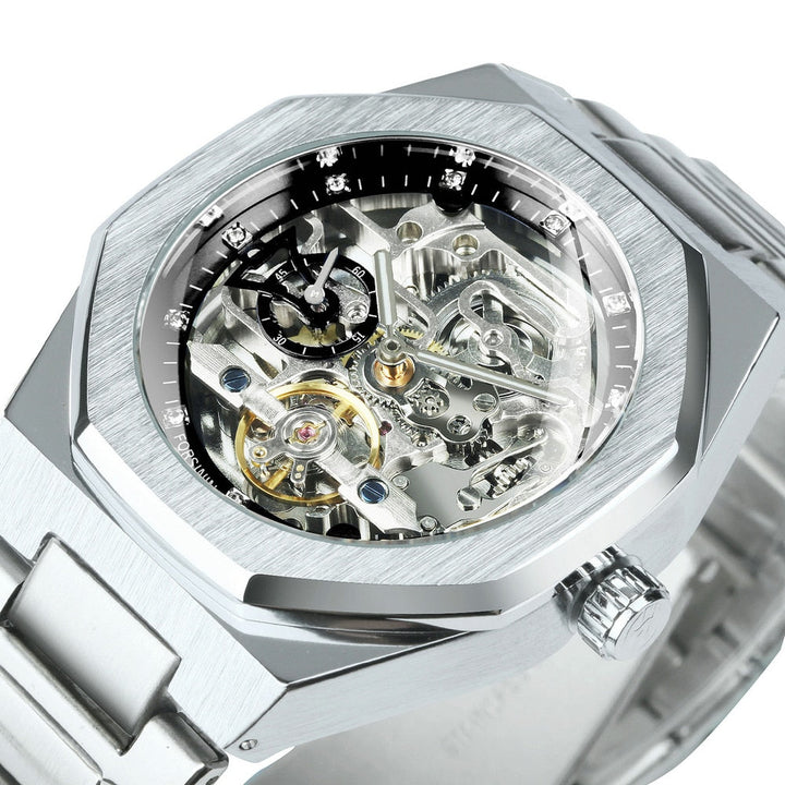 Karnz | Royale Skeleton Mechaniczny Zegarek Męski