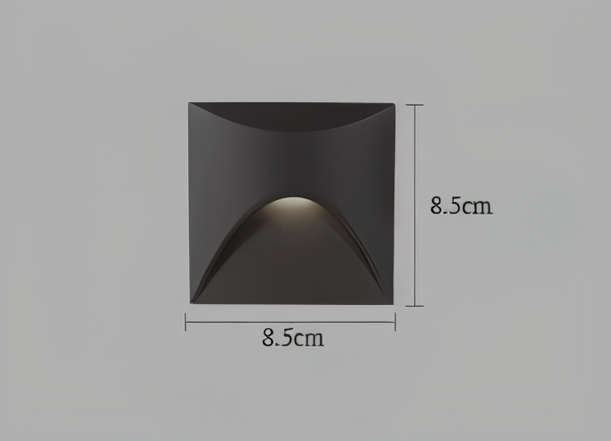 LuminiPath - Wodoszczelna lampa ścienna IP65 - Lampa wewnętrzna i zewnętrzna - Lampa LED z czujnikiem ruchu