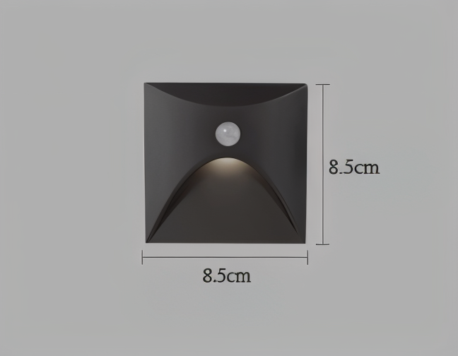 LuminiPath - Wodoodporna lampa ścienna IP65 - Lampa do wnętrz i na zewnątrz - Lampa LED z czujnikiem ruchu