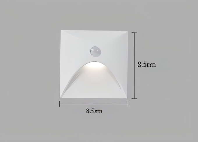 LuminiPath - Wodoodporna lampa ścienna IP65 - Lampa do wnętrz i na zewnątrz - Lampa LED z czujnikiem ruchu