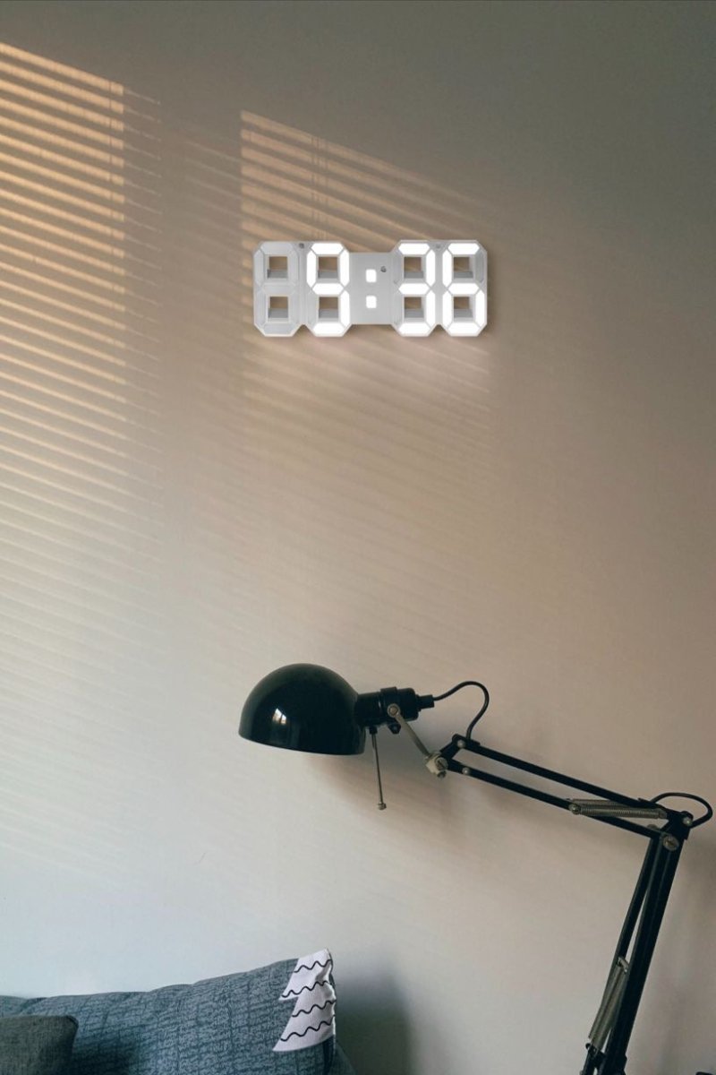 Cyfrowy zegar ścienny 3D LED – Nowoczesny design z funkcją przyciemniania i optymalną widocznością