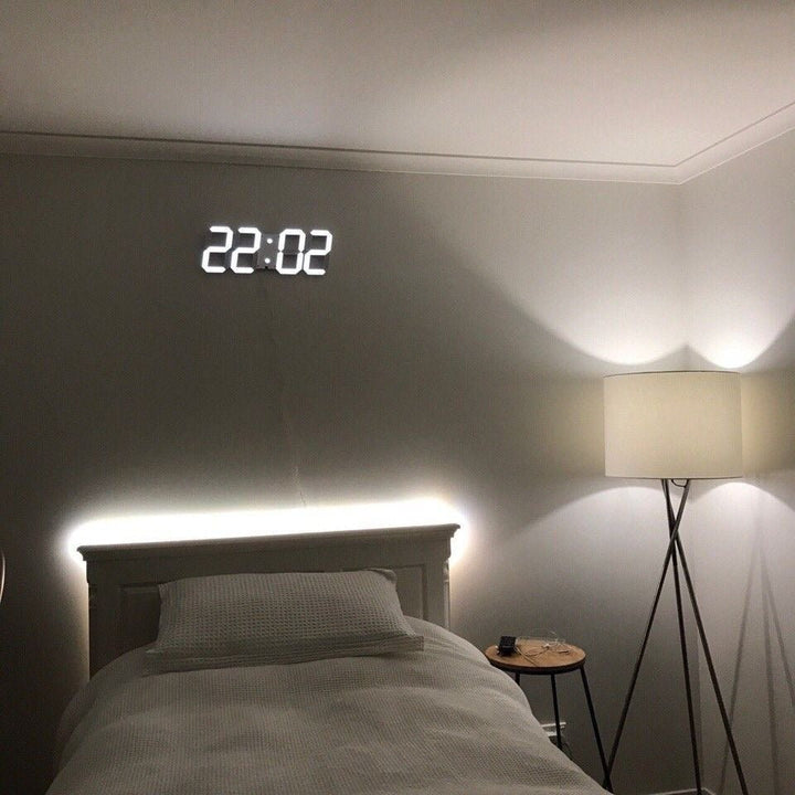 Cyfrowy zegar ścienny 3D LED – Nowoczesny design z funkcją przyciemniania i optymalną widocznością