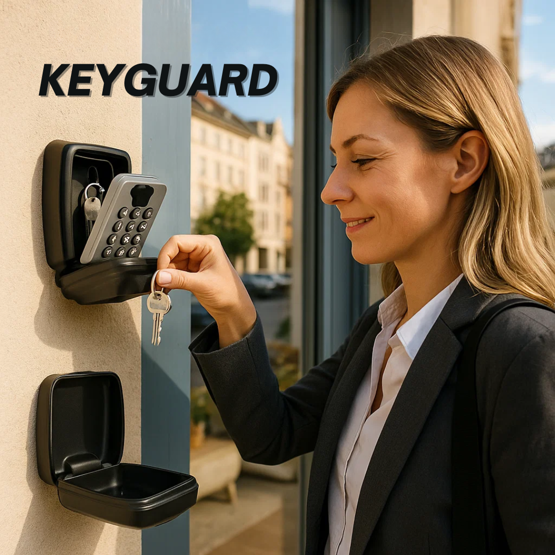 KeyGuard Zewnętrzna Skrzynka na Klucze – Wodoodporna Skrzynka Montowana na Ścianie | Karnz