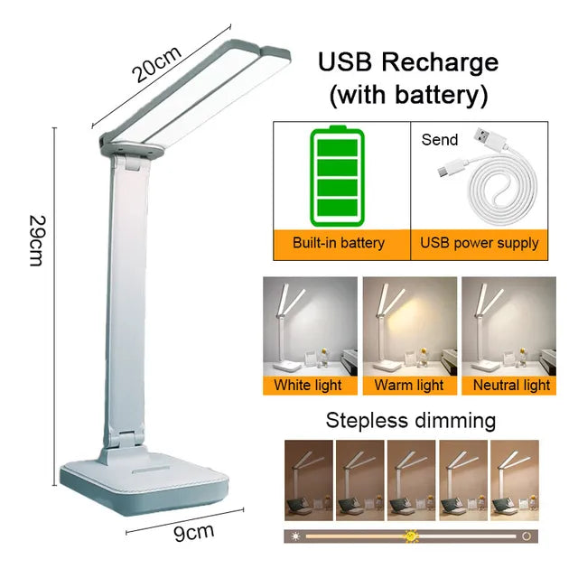 Dimmowalna lampa biurkowa LED