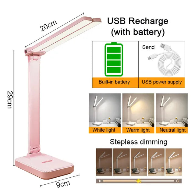 Dimmowalna lampa biurkowa LED