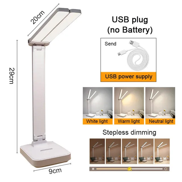 Dimmowalna lampa biurkowa LED