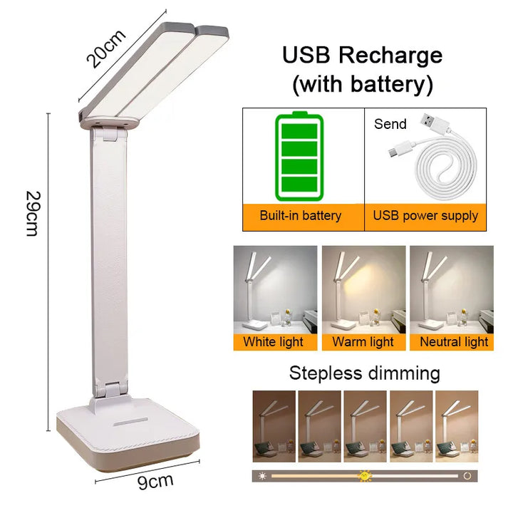 Dimmowalna lampa biurkowa LED