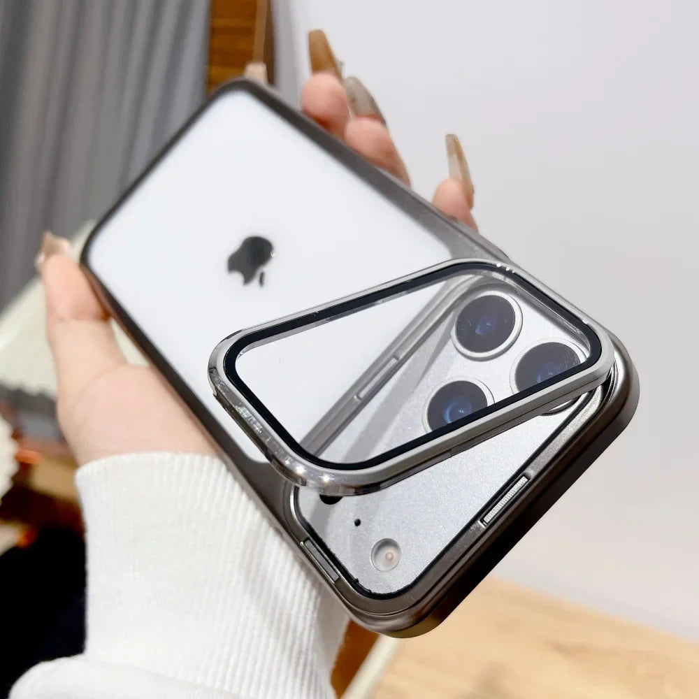 Ultracienka premium etui z składanym statywem na kamerę dla serii iPhone 17