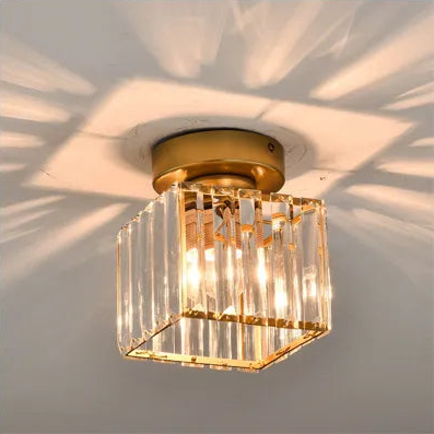 Lampa sufitowa kryształowa – Luksusowy klosz z kryształu do przedpokoju i salonu | Karnz