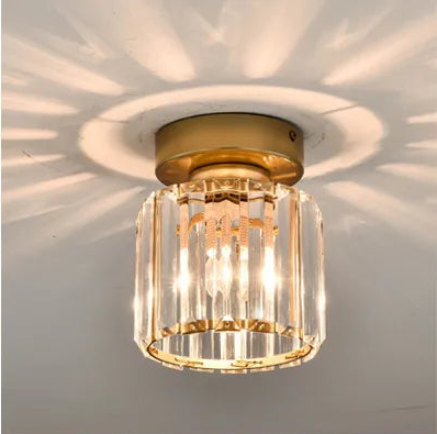 Lampa sufitowa kryształowa – Luksusowy klosz z kryształu do przedpokoju i salonu | Karnz